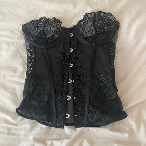 black corset bustier Small